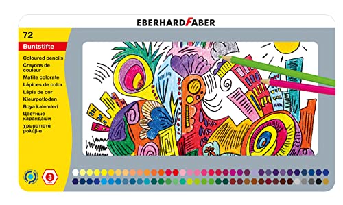 Eberhard Faber 514872 - Buntstift Hexagonal 72er Blechetui