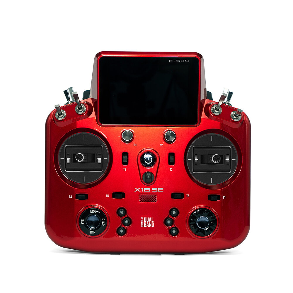 FrSky TANDEM X18SE Red Radio Controller Eingebautes TD-ISRM 900M/2.4G Internes Dual-Band-HF-Modul unterstützt ETHOS-Syst