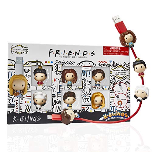 K-BLINGS Characters-6 Pack Friends Kabelschutz – 12 zum Sammeln, Freunde, 6er-Pack
