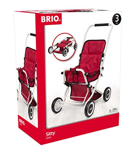 BRIO 24905000 Kinderwagen, Rot