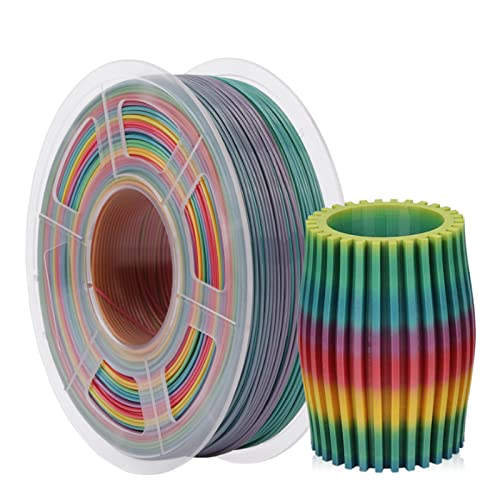 PETG-Regenbogen-Filament, 3D-Drucker-Filament, Maßgenauigkeit +/- 0,02 mm, 1,75 mm, 1-kg-Spule