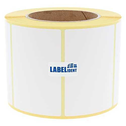 Labelident Thermotransfer-Etiketten - 89 x 36 mm - 4.700 Haftetiketten auf 1 Rolle(n), 3 Zoll (76,2 mm), Papier Rollenetiketten, wieder ablösbar