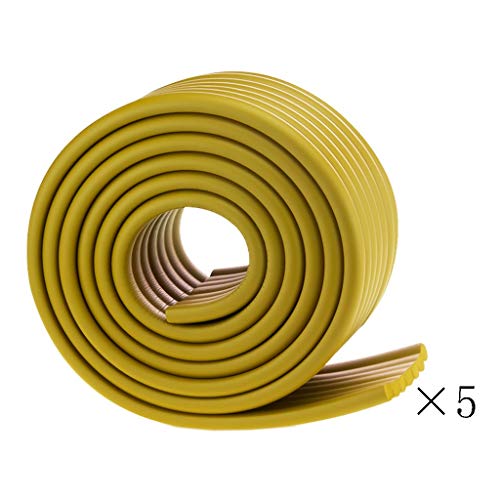 AnSafe Kantenschutz, W-Typ Kinder Verhindern Stöße Kante Weicher Streifen Umweltsicherheit (2M × 5, 5 Farben Optional) (Color : Orange)