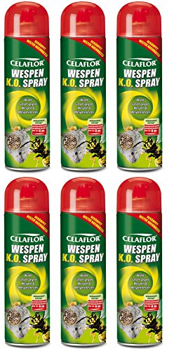 6 x Celaflor Wespen K.O. Spray 500 ml