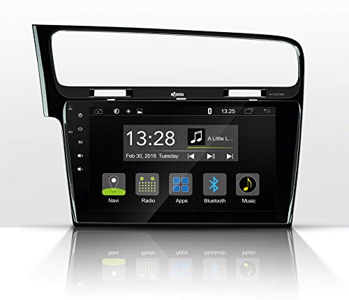 Radical R-C10VW2 mit 10,1“ Touchscreen | Autoradio für VW Golf7 mit 7.1 Android OS | vorbereitet für Navigation | FM Radio Bluetooth USB EasyConnect | Unterstützt OPS Klimastatus Lenkradfernbedienung