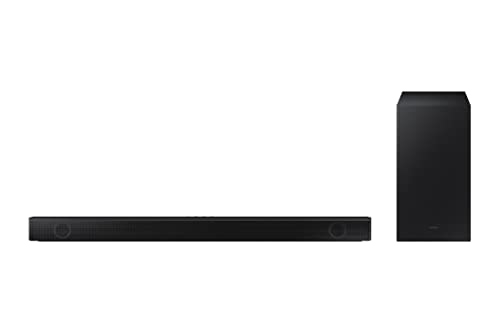 Samsung HW-B450/ZF Soundbar mit 2.1 Kanal Subwoofer 360W 2022 Tiefbass, Surround-Effekt, optimierter Sound, einzige Fernbedienung