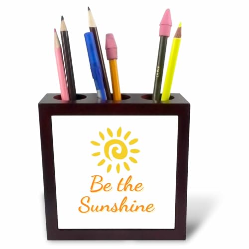 3dRose - Bild der Sonne mit Text Be the Sunshine - Fliesenstifthalter - (ph-377261-1)