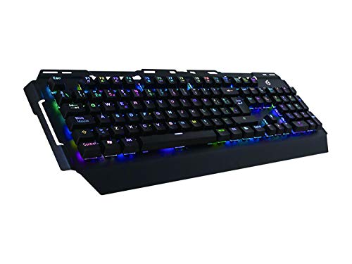 Conceptronic KRONIC01DE Mechanische Gaming-Tastatur, DE, RGB, Blue Switche
