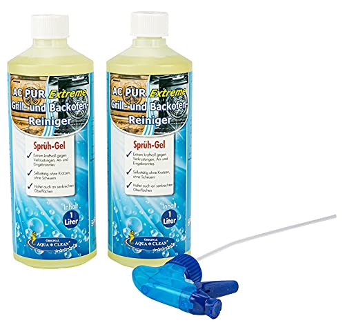 AQUA CLEAN PUR Extreme Sprühgel für Backofen & Grill 2x 1l