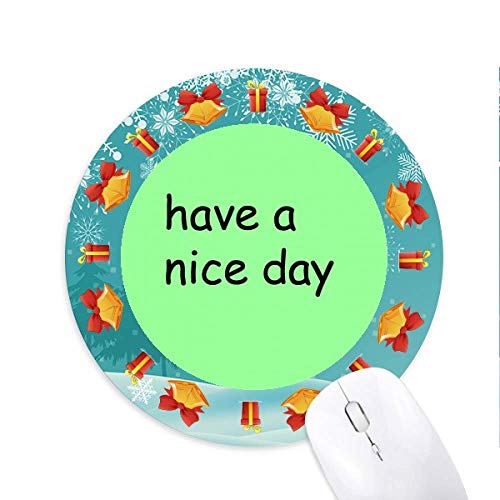 Schöner Tag Neuer Tag Mousepad Rund Gummi Maus Pad Weihnachtsgeschenk