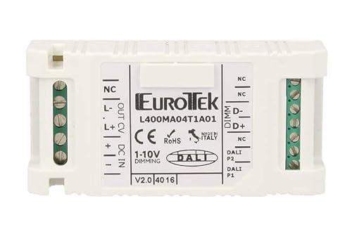 LED-Monokanal-Dimmer in konstanter Spannung, Eingang DALI Potentiometer Taste 1-10 V, DC 12 V 24 V 36 V 48 V 12 A, hergestellt in Italien