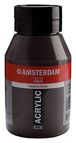 Talens AMSTERDAM Acrylfarben, 1000 ml Flasche, 403 Van Dijckbraun