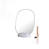 HBBOOI Make-up-Spiegel Portable Desktop Einseitige Verfassungs-Spiegel-Schönheits-Spiegel for Home Reise Mädchen, Frauen, Kosmetikspiegel (Color : Blau)