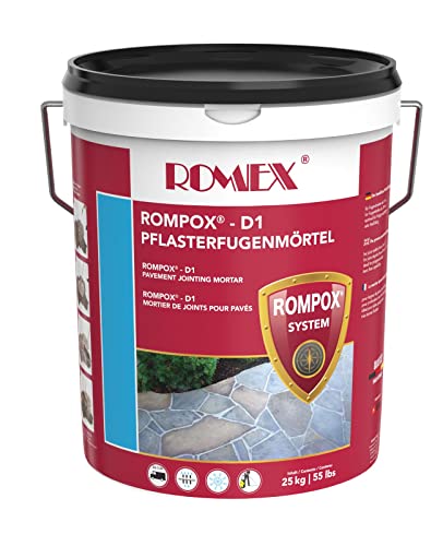 Rompox D1, Pflasterfugenmörtel 2-K, 25 kg Eimer, Farbe Basalt
