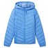 TOM TAILOR DENIM Damen Lightweight Jacke mit recyceltem Polyester, blau, Uni, Gr. S