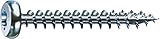 SPAX Universalschraube, 4,0 x 30 mm, 1000 Stück, T-STAR plus, Halbrundkopf, Vollgewinde, 4CUT, WIROX A9J, 0201010400305