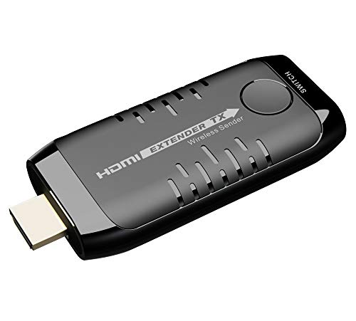 PremiumCord Kabelloser HDMI-Extender, Unterstützung für die kabellose Umschaltung von 10 HDMI-Quellen auf einen HDMI-Bildschirm