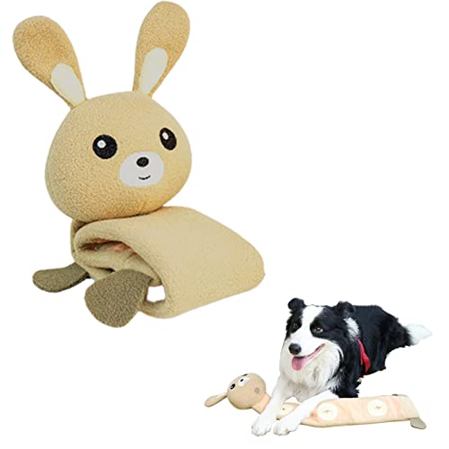 Youding 2 Pcs Hundeschnüffelspielzeug - Niedliches Kaninchen Quietschendes Hundespielzeug | Interaktives Welpen-Puzzle-Spielzeug, Kaninchen-Spielzeug, leicht, bissfest, um Langeweile zu reduzieren