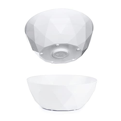 silwy® Super-Magnet-Bowl (2er-Set) HIGH-TECH-Kunststoff - perfekt für Camping, Caravaning und Boating - rutschfestes Geschirr ohne jegliches Klappern stapelbar