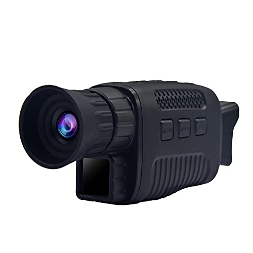 WEBGLGFDL 4k Hd Night Vision Monocular Nachtsichtgerät,5X Zoom zum Speichern von Fotos und Videos,Tragbar und geeignet für Outdoor-Aktivitäten,Nachtjagd