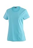 Maier Sports Damen T-Shirt Waltraud, einfarbiges Kurzarm Piqué-Shirt, Spray, 36