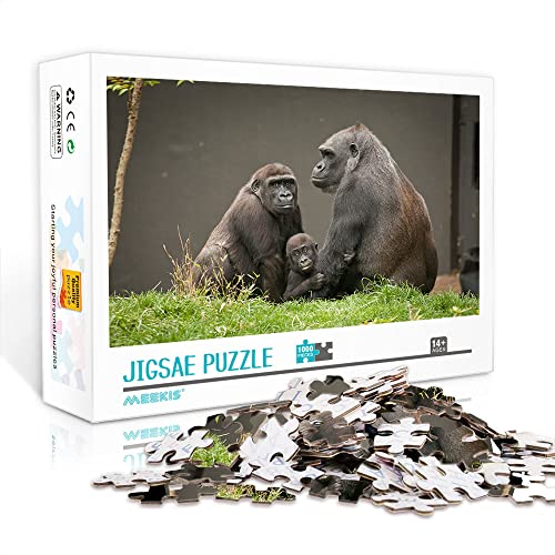 1000 Teile Puzzle für Erwachsene Gorilla Puzzle Herausforderndes Puzzlespiel Geschenk 75x50cm Puzzle für Erwachsene 1000 Teile