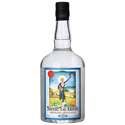 Absinthe Suisse La Bleue | Tradition aus der Schweiz | 53% | Original mit dem Prohibitionsmönch | (1x 0.7 l)