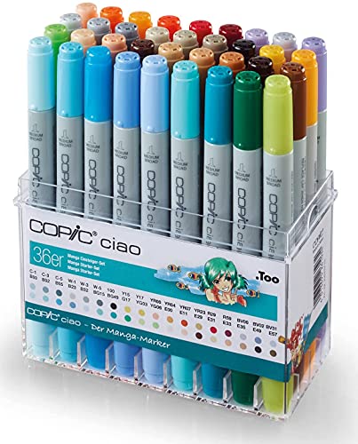 Copic Ciao-Set von 36 Manga-Farben