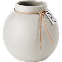Vase Stoneware round white Ø 21 cm