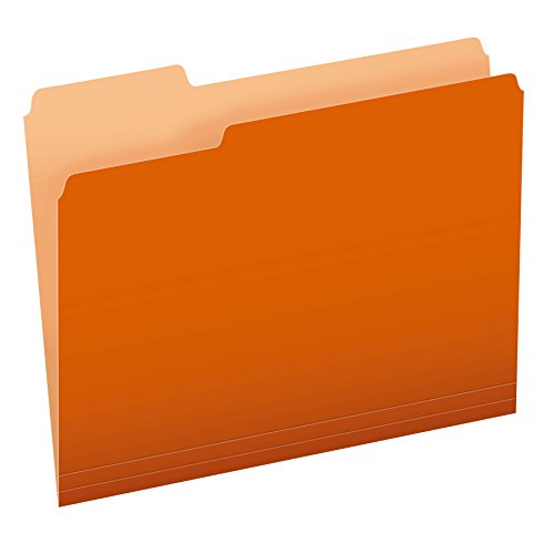 Pendaflex zweifarbige Aktenordner Size: 100 per box Orange