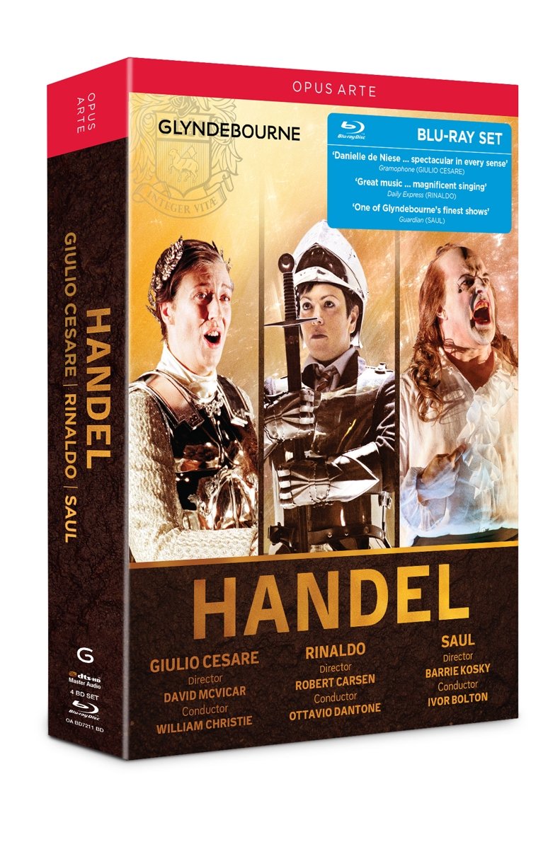 Händel: Giulio Cesare / Rinaldo / Saul (Glyndebourne) [4 Blu-rays]