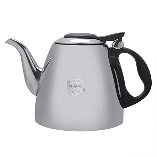 Teekessel, Edelstahl Teekanne mit hitzebeständigem Griff für kochendes Wasser, Tee, Kaffee im Home Office (1.2L)