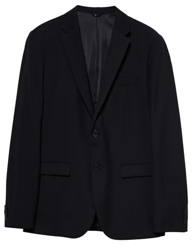 Sisley Men's 2KI352Y89 Jacket, Black 100, 38
