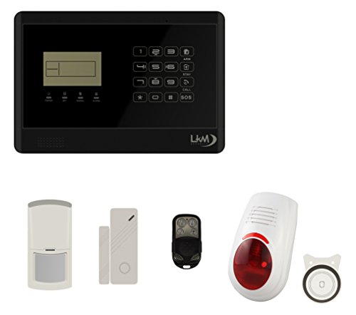 LKM Security wg-yl007 m2e + 5S + 5PIR + sir03 _ 01 Kit M2E Alarmanlage Haus Wireless