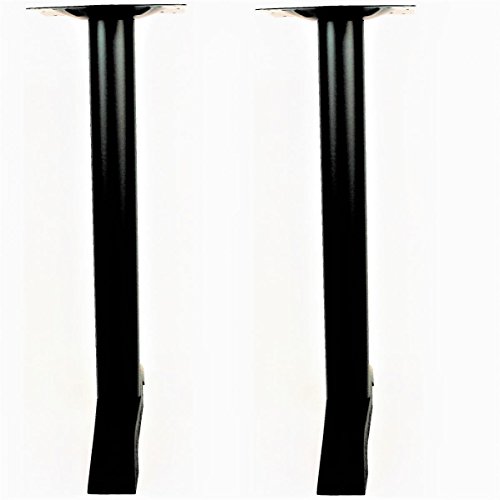 2x Tischbein 72 cm Tischfuß Tischgestell schwarzes Gestell mit verstellbaren Bodengleitern