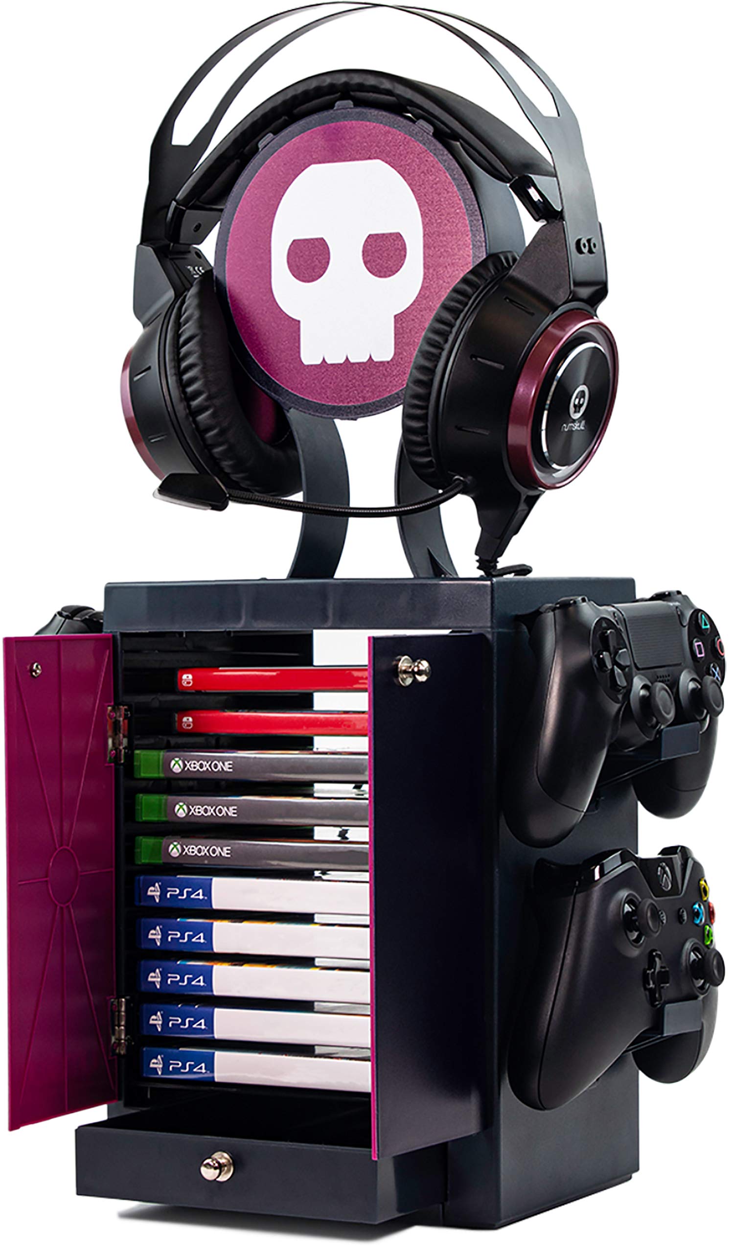 Numskull Offizieller Gaming-Ständer, Controller-Halter, Headset-Ständer für PS5, Xbox Series X S, Nintendo Switch - Offizielles Numskull-Merchandise