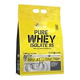 Olimp Pure Whey Isolate 95 Proteinpulver - Premium Molkenprotein-Isolat, Reich an Aminosäuren & Vitaminen, Unterstützt den Muskelaufbau, 1800g, Vanille