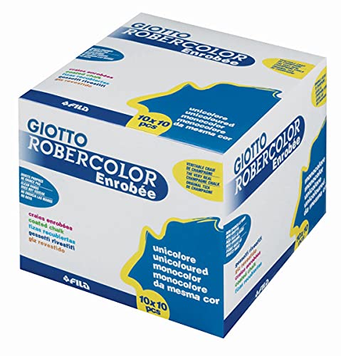 Giotto 5392 SF - RoberColor Enrobee Wandtafelkreide, Karton mit 100 Stück in weiß