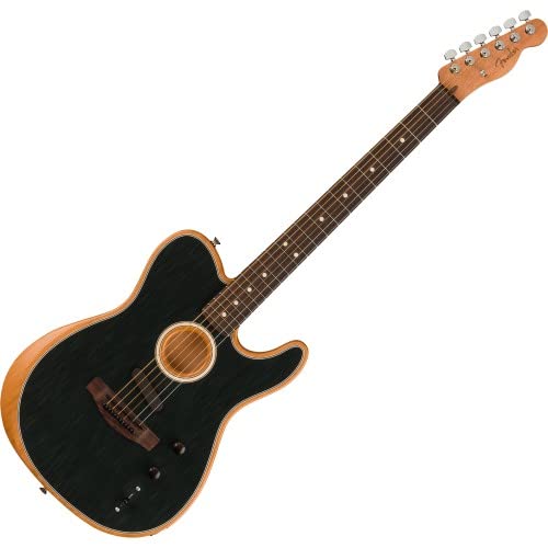Fender Acoustasonic Player Tele BRSH BK E-Gitarre inkl. Gigbag