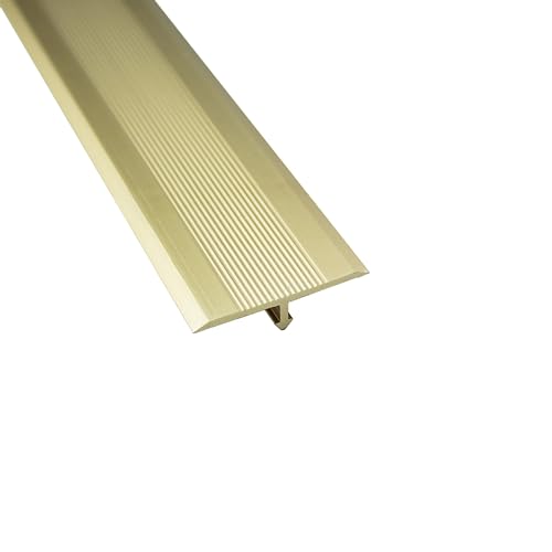 Alu T-Profil Übergangsschiene Übergangsprofil Laminat silber gold L270cm 40mm gold