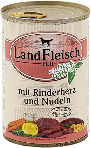 6er Pack Landfleisch Pur Rinderherzen & Nudeln 800g