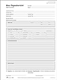 RNKVERLAG 1306 - Bau Tagesbericht, Block mit 3 x 50 Blatt, mit Durchschreibepapier, DIN A4