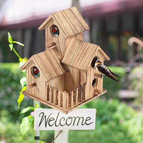 biteatey Vogelnest Vogelhaus Zucht Nest Vogelhäuschen Kinder Spielzeug Für Hauptdekoration Gartenarbeit Classic
