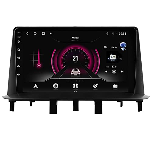 Autosion Android 10 Auto DVD-Player GPS Stereo Headunit Navi Radio Multimedia Wifi für Renault Megane 3 Fluence 2009 2010 2011 2012 2013 2014 2015 Lenkradsteuerung