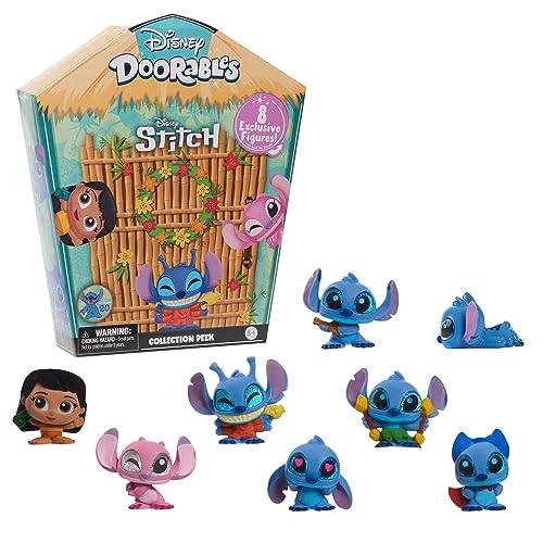 DOORABLES Disney Stitch Sammelbox, 8 Exklusive Figuren, Spielzeug für Kinder ab 5 Jahren, DRB13