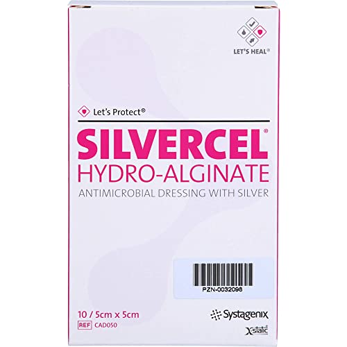 Silvercel Hydroalginat Verband 5x5cm, 10 St