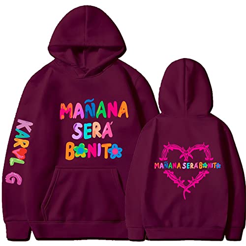 Itsgo Neues Album Mañana Será Bonito Hoodie Sweatshirts Pullover Harajuku Neuheit Kapuzen-Trainingsanzug Pullover Männer Frauen (Color : Color 12, Size : M)
