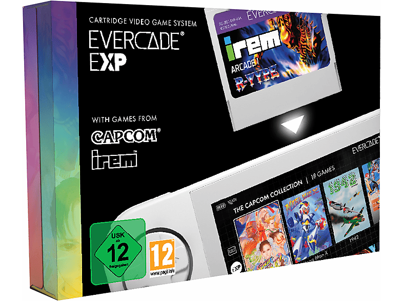 BLAZE Evercade EXP Handheld, Spielekonsole, Grau