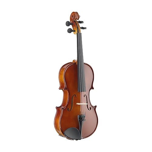 Stagg VN-4/4 EF Geigenset 4/4, vollmassive Violingarnitur mit Ebenholzgriffbrett im Softkoffer