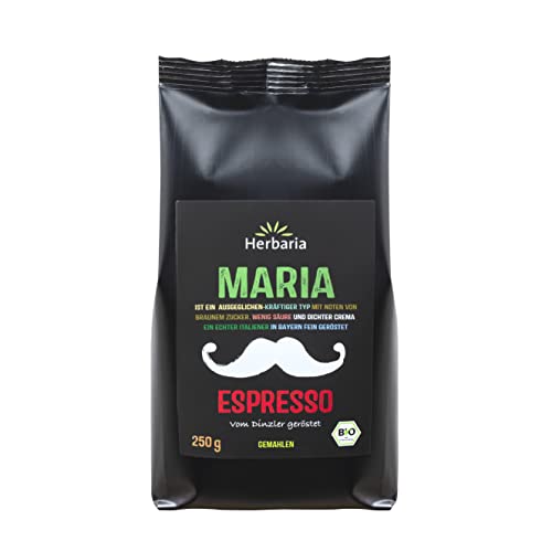Herbaria "Maria" Espresso gemahlen, 1er Pack (6 x 250 g) - Bio